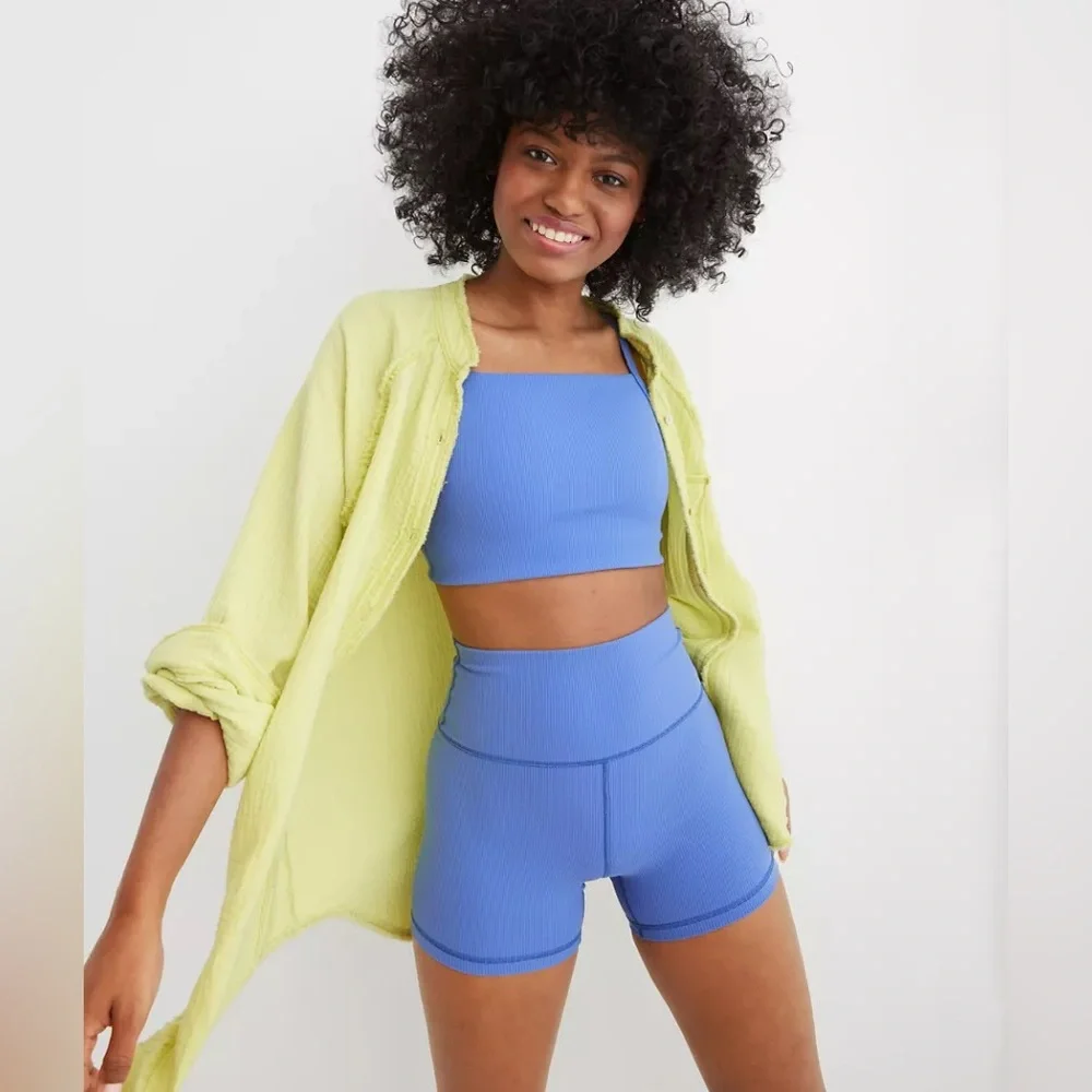 Aerie Pool to Party Swim Cover Up in Mint Colorway Women’s Oversized Top - Picture 5 of 5